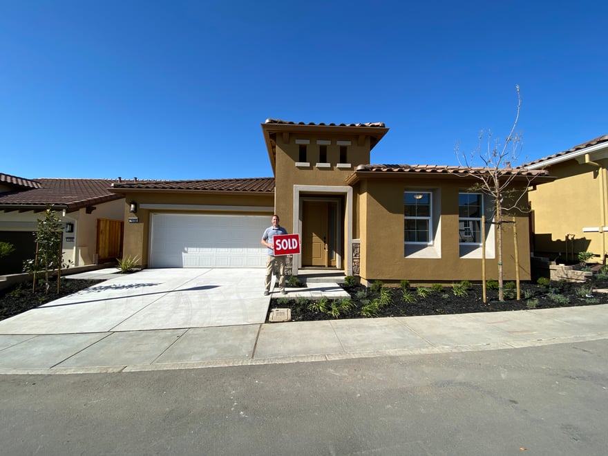 Armsby home with sold sign