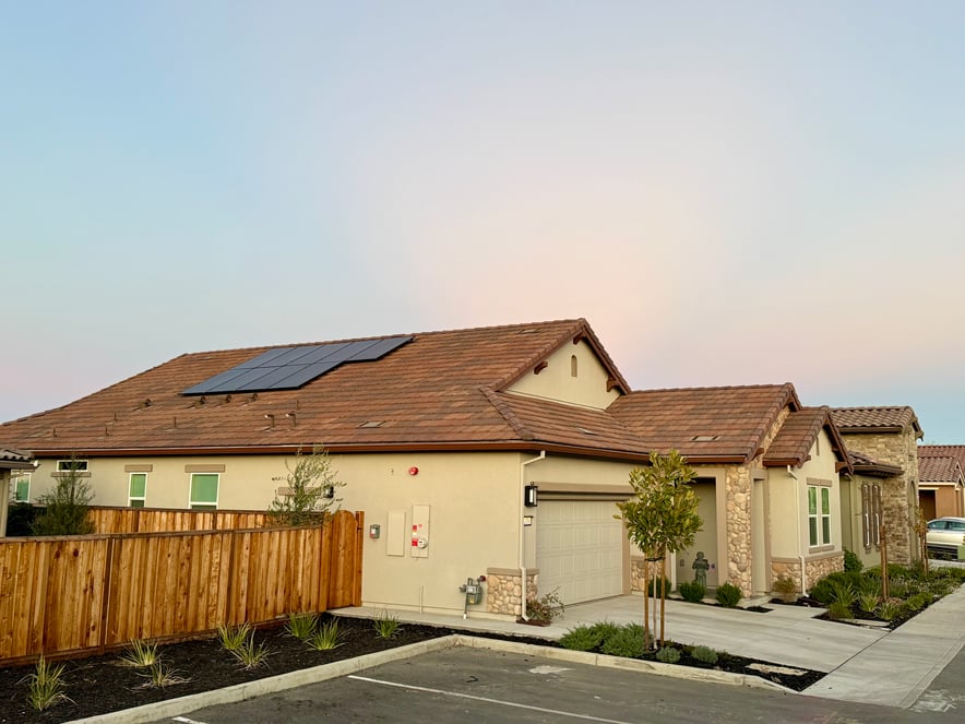 TOH home with solar panels