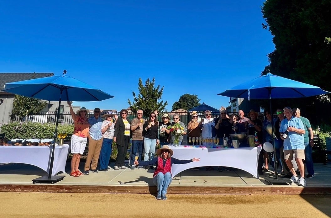 social event on the bocce courts